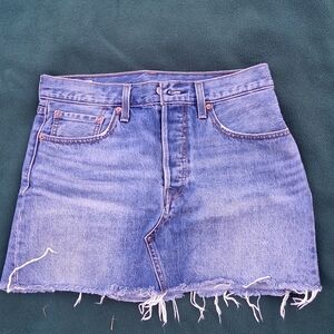 Levi's Blue Denim Mini Skirt